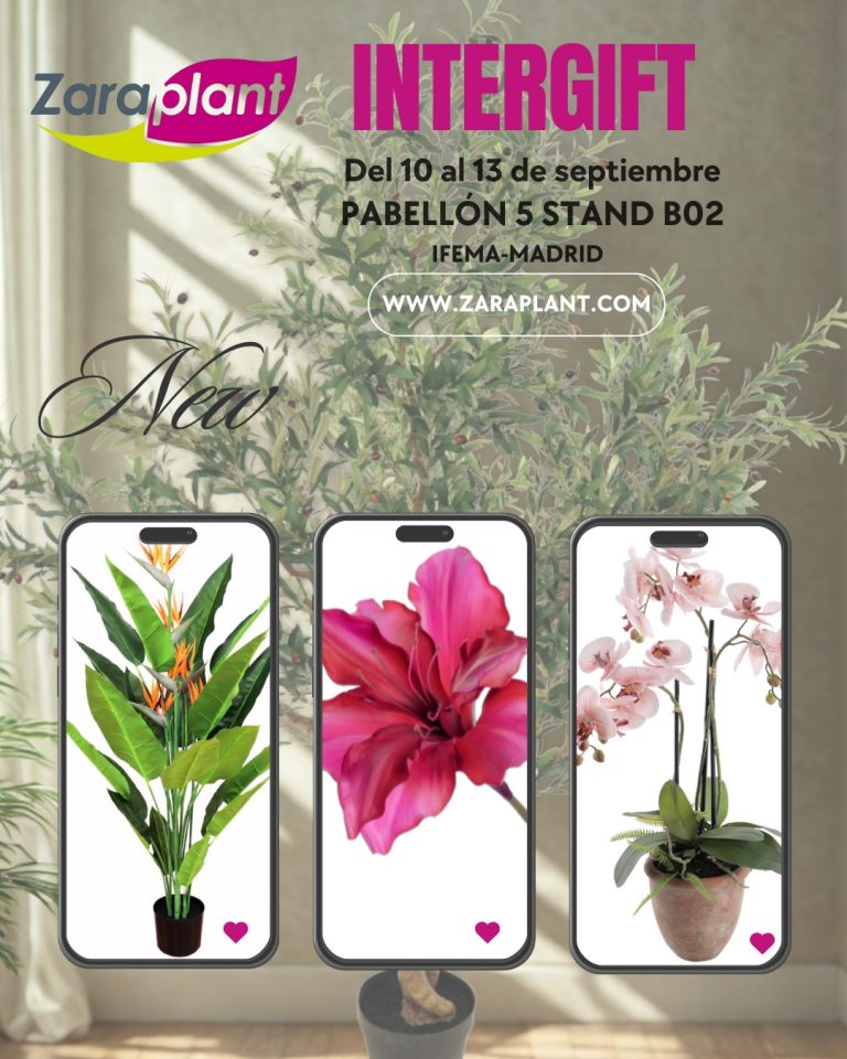 Instagram-¡Nos vemos en Intergift 2025! zaraplant flores plantas artificiales